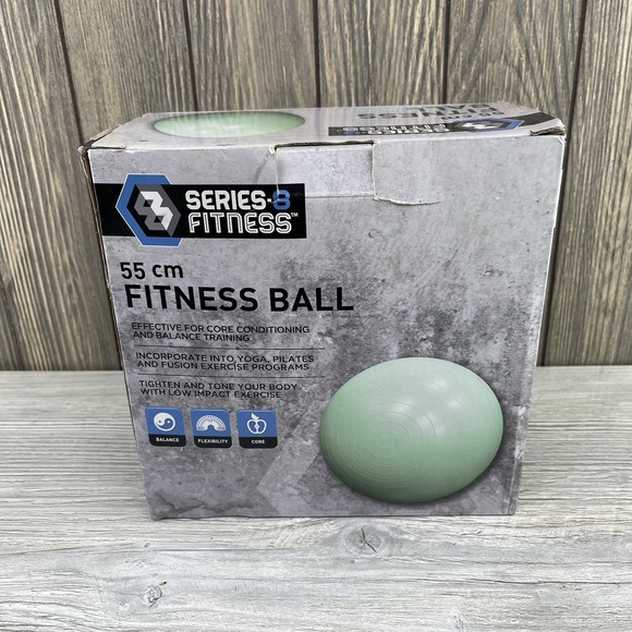 Series8 Fitness Ball 55 cm Yoga Exercise Ball –Anti-Burst Stability Core Workout - Picture 6 of 14
